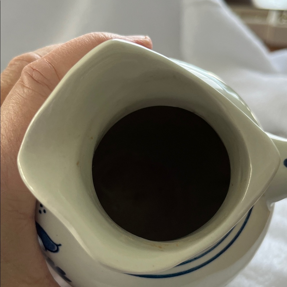 Artisan Blue Floral Ceramic Jug - Picture 10 of 10